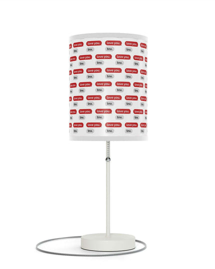 Customizable Valentine’s Luxe Steel Table Lamp with Exquisite Shade