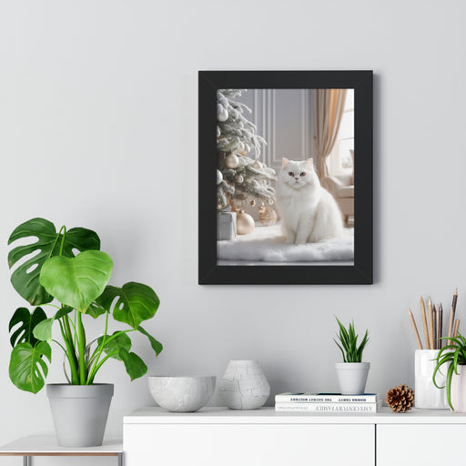 Chic Eco-Framed Cat Wall Art for Sustainable Home Decor