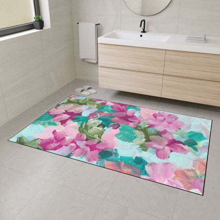 Elegant Floral Non-Slip Area Rug for Modern Home Elegance