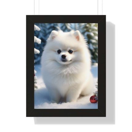 Eco-Friendly Winter Puppy Art Print Collection with Acrylic Protection