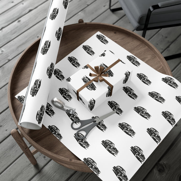 Peekaboo Classic Car Exquisite USA-Made Gift Wrap Paper