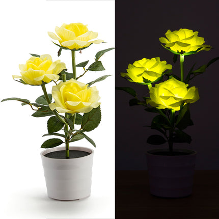 Peekaboo Studio Artificial Flower LED Pot with Timer & Color Change