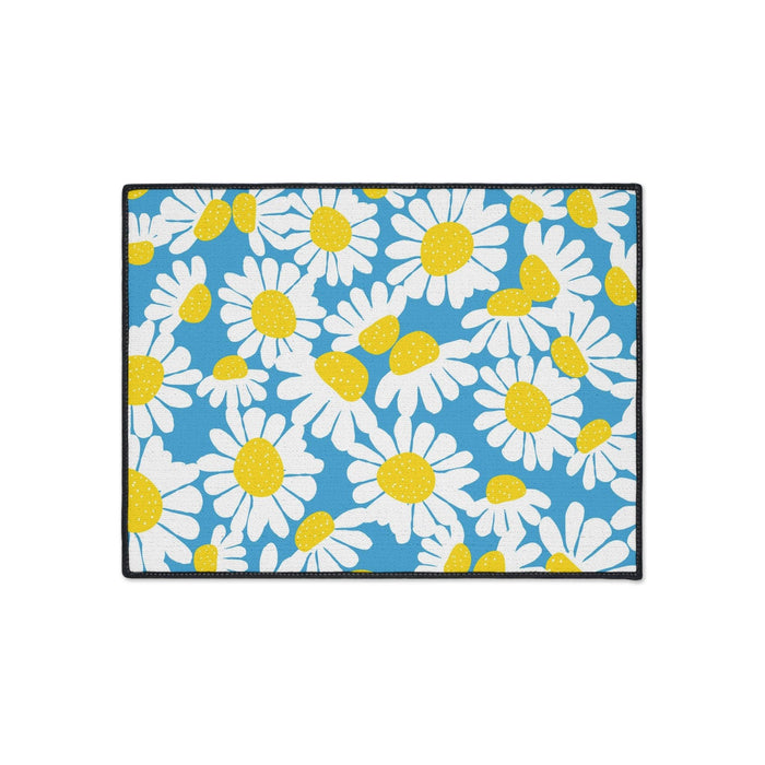 Personalized Daisy Print Non-Slip Floor Mat for Chic Home Decor