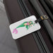 Enchanted Mermaid Acrylic Bag Tag Set with Personalized Leather Strap
