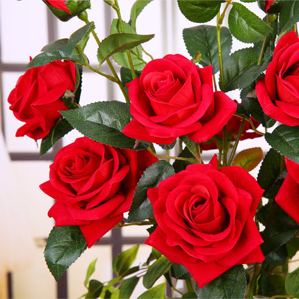 Peekaboo Studio Artificial Rose Flower - Realistic & Long-Lasting Deco