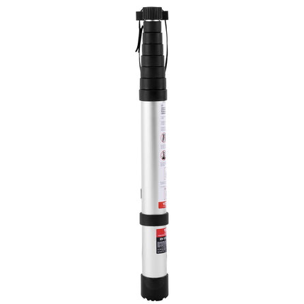 VEVOR 8.5FT Telescoping Ladder - One-Button Retraction, 375LBS Capacit