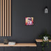 Sustainable Japanese Beauty: Vibrant Canvas Art in Black Pinewood Frame