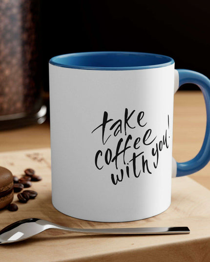 Sophisticated Two-Tone 11oz Custom Accent Coffee Mug for Elegant Mornings