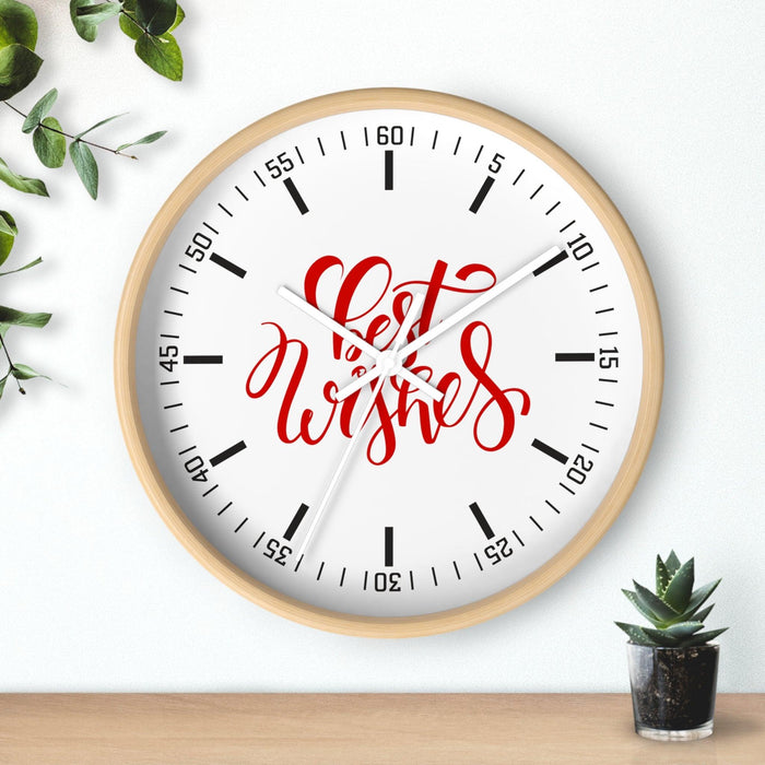 Elegant Christmas Holiday Decor Wall Clock - Stylish Timepiece for Refined Spaces