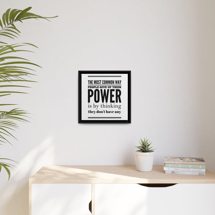 Elevate Your Space with Sophisticated Black Framed Inspirational Canvas