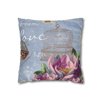 Elegant Shabby Chic Throw Pillow Cover - Enhance Your Home Decor