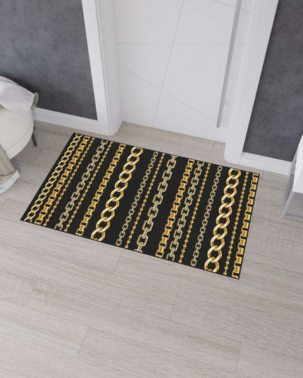 Gilded Links Custom Luxury Floor Rug - Redefine Your Interior Style