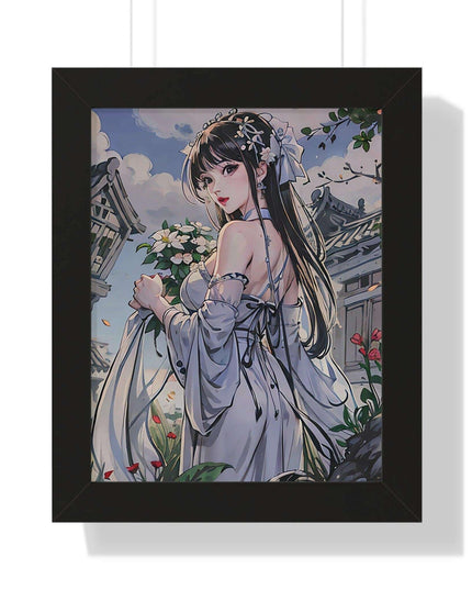 Sustainable Anime Girl Framed Wall Art: Enhance Your Space with Eco-Conscious Design