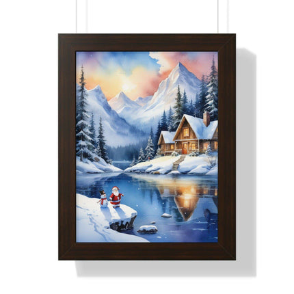 Sustainable Elegance: Eco-Friendly Fantasy Christmas Vertical Wall Art