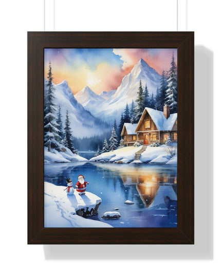 Sustainable Elegance: Eco-Friendly Fantasy Christmas Vertical Wall Art