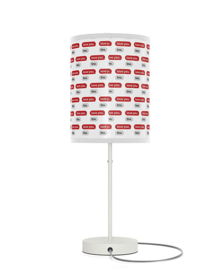 Customizable Valentine’s Luxe Steel Table Lamp with Exquisite Shade