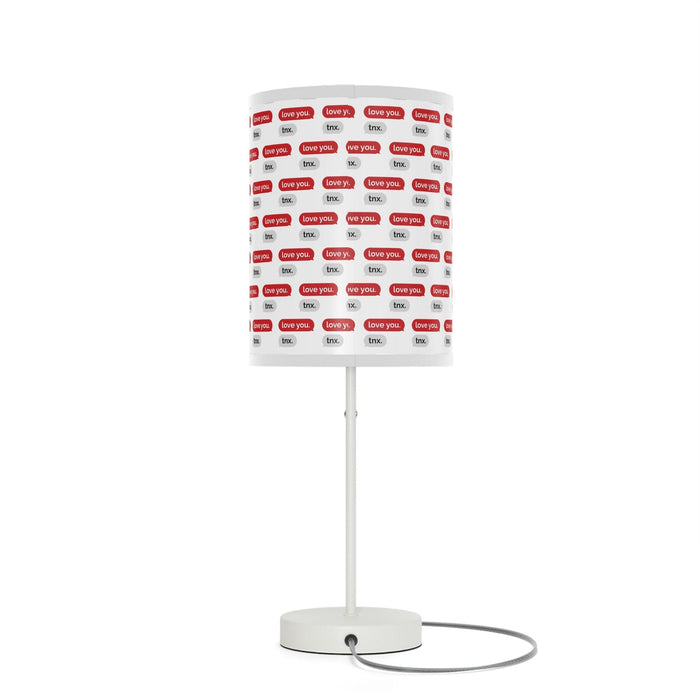 Customizable Valentine’s Luxe Steel Table Lamp with Exquisite Shade