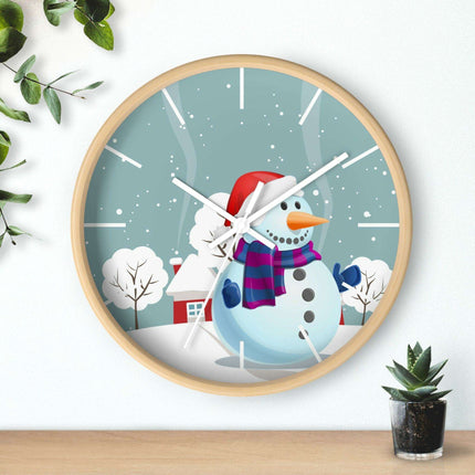 Elegant Wooden Framed Wall Clock - A Perfect Addition to Upscale Decor