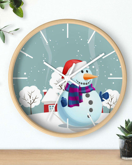 Elegant Wooden Framed Wall Clock - A Perfect Addition to Upscale Decor