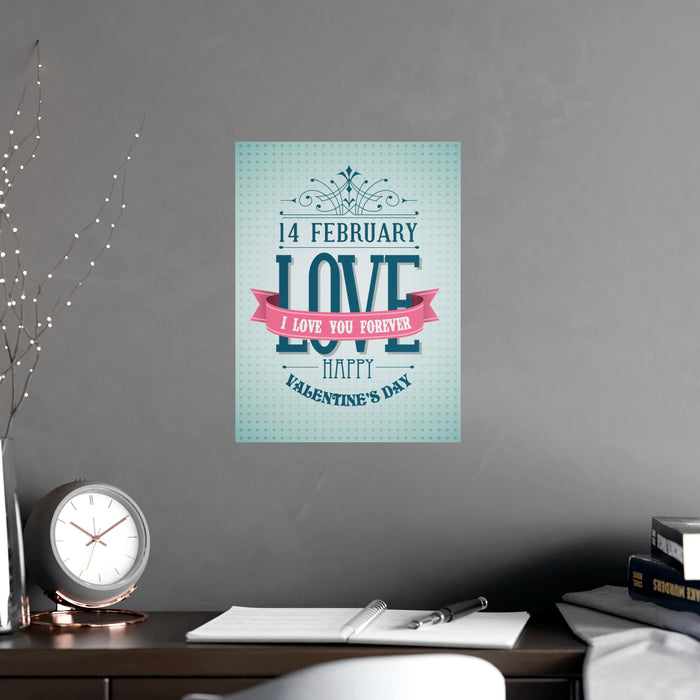 Elegant Valentine Matte Art Prints - Premium Posters for Chic Home Design