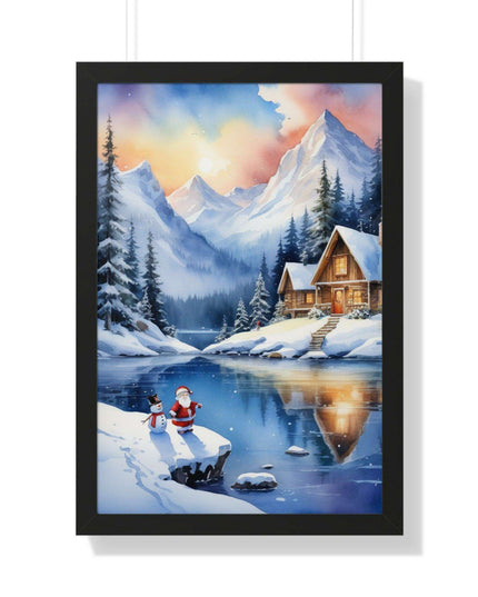 Sustainable Elegance: Eco-Friendly Fantasy Christmas Vertical Wall Art