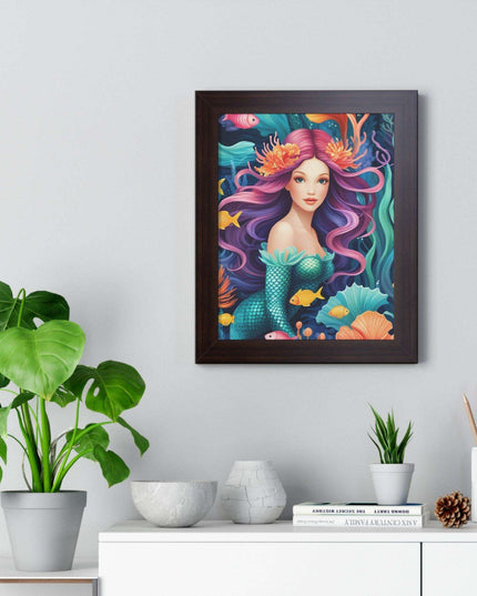 Enchanted Mermaid Retreat Vertical Wall Art - Artisan Designed by Maison d'Elite