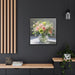Eco-Luxe Black Pinewood Canvas Art - Sustainable Elite Home Decor