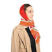 Elegant Fall Red Poppies Sheer Floral Scarf - Elevate Your Style