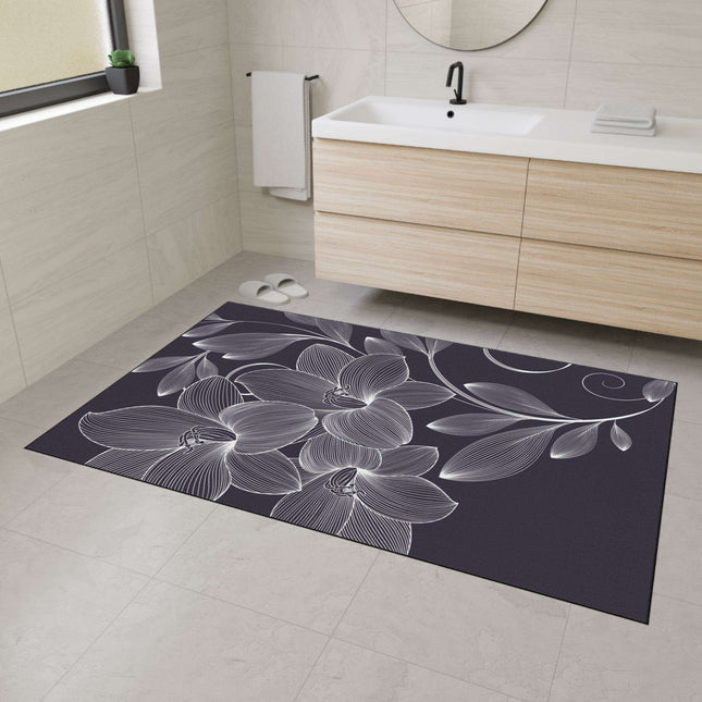 Elegant Vintage Floral Non-Slip Area Rug for Luxurious Home Decor