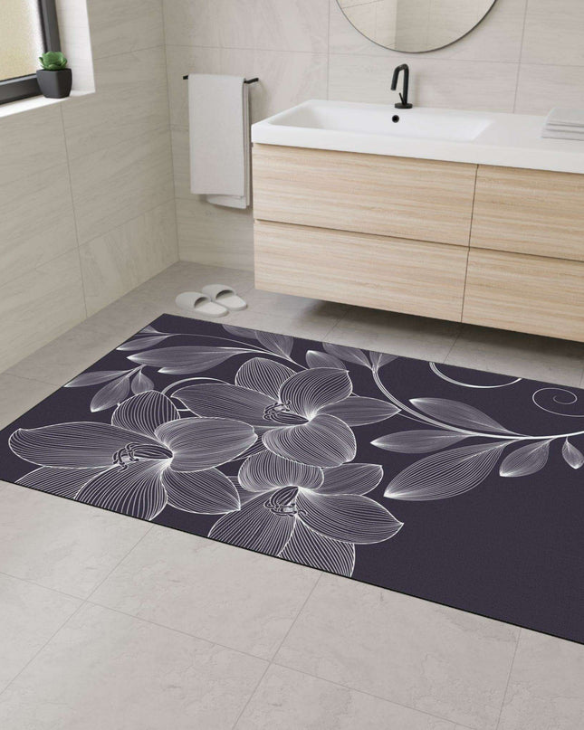 Elegant Vintage Floral Non-Slip Area Rug for Luxurious Home Decor