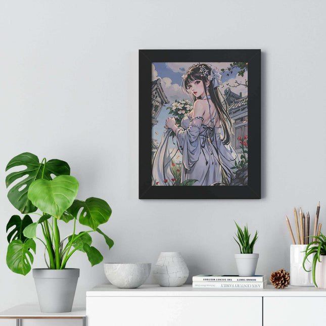 Sustainable Anime Girl Framed Wall Art: Enhance Your Space with Eco-Conscious Design