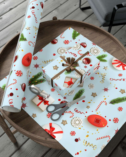 Personalized Elegant Holiday Gift Wrap - Custom Matte & Satin Options