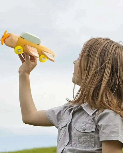 Educational Wooden Train Set for Babies - Montessori-Inspired Learning Toy with Trolley and Number Blocks