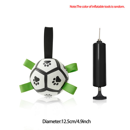 Peekaboo Studio Interactive Inflatable Dog Soccer Ball - Durable & Fun
