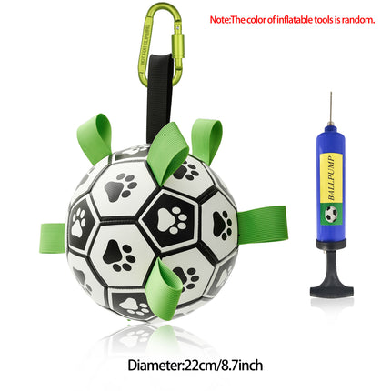Peekaboo Studio Interactive Inflatable Dog Soccer Ball - Durable & Fun