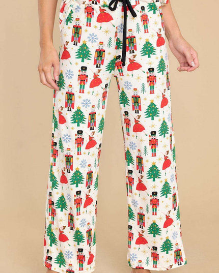 Joyful Holiday Button-Up Sleepwear Set