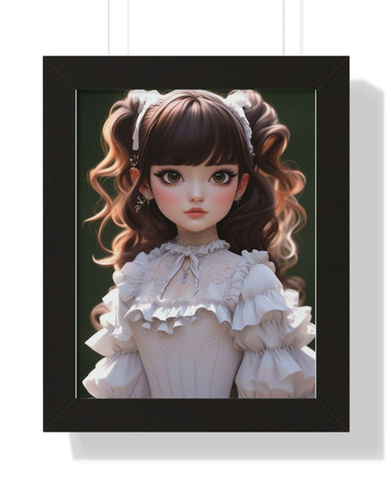 Eco-Friendly 3D Girl Wall Art with Sustainable Frame: Modern Green Home Decor