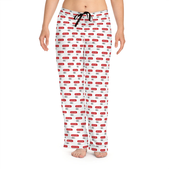 Love Text Valentine Women's Pajama Pants - Indulge in Opulence