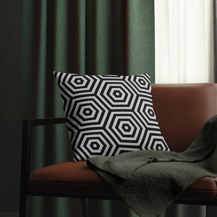 Water-Resistant Geometric Blossom Outdoor Cushions with Effortless-Clean Innovation