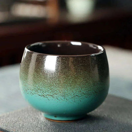 180ml Rustic Japanese Pottery Espresso Cup - Unique Frosted Design for Tea and Coffee Enjoyment - Très Elite