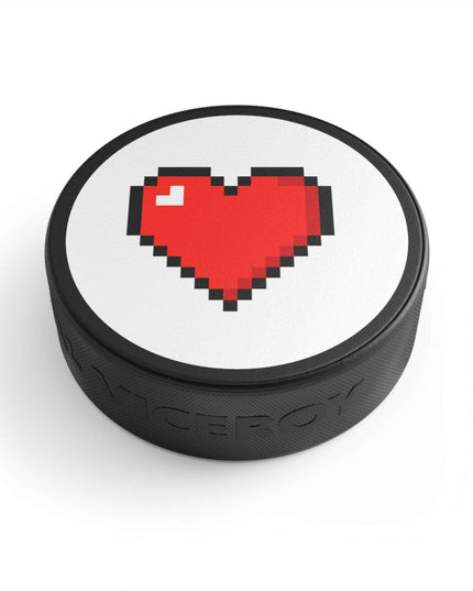 Custom Elegance Black Hockey Puck: Personalized Luxury on Ice