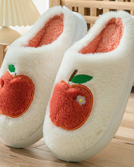 Cotton Slippers For Women Autumn And Winter Indoor Warm And Cute Home Slippers Non-slip Fuzzy Plush Shoes