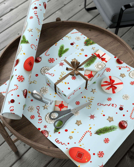 Personalized Elegant Holiday Gift Wrap - Custom Matte & Satin Options