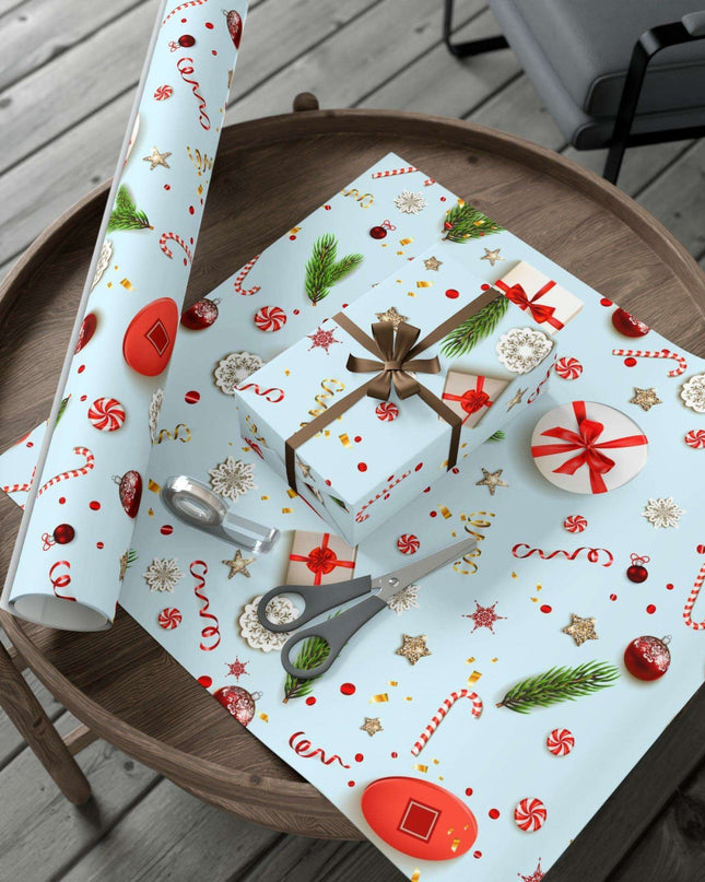 Personalized Elegant Holiday Gift Wrap - Custom Matte & Satin Options