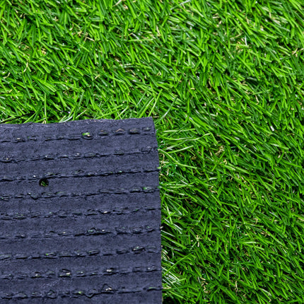 Room & Decor 2-Pack 3.3ft x 10ft Realistic Synthetic Grass Rug with Dr