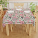 Chic French Floral Square Tablecloth | Vibrant Spring Colors | 55.1" x 55.1" Poly Cloth