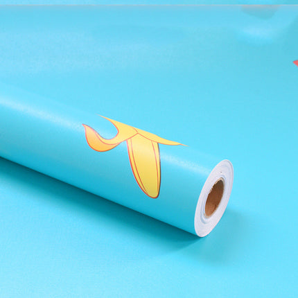 Self Adhesive Wallpaper PVC Cartoon Series Pastoral 45 Banana Stars Moon 10m