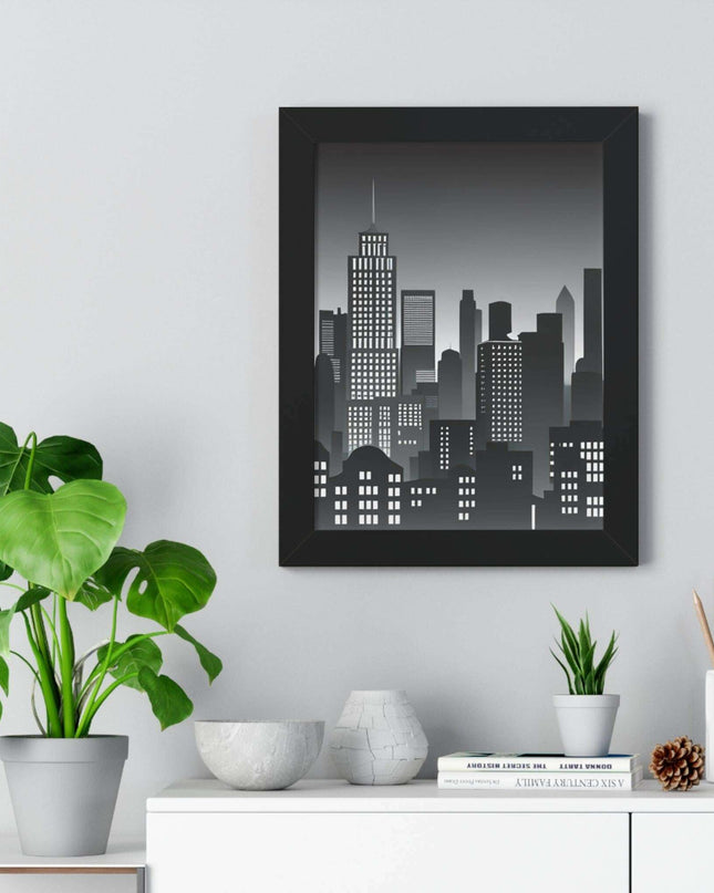 Eco-Chic Luxe Vertical Art Print with Sustainable MDF Frame