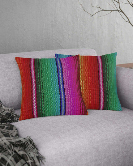 Colorful Water-Resistant Floral Outdoor Cushion Set with Hidden Zipper