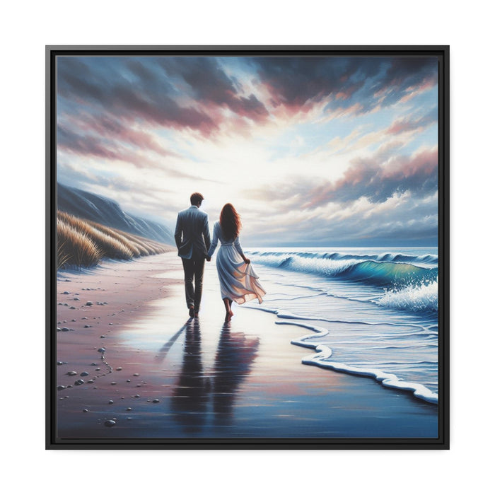 Coastal Tranquility - Deluxe Matte Canvas Artwork Frame